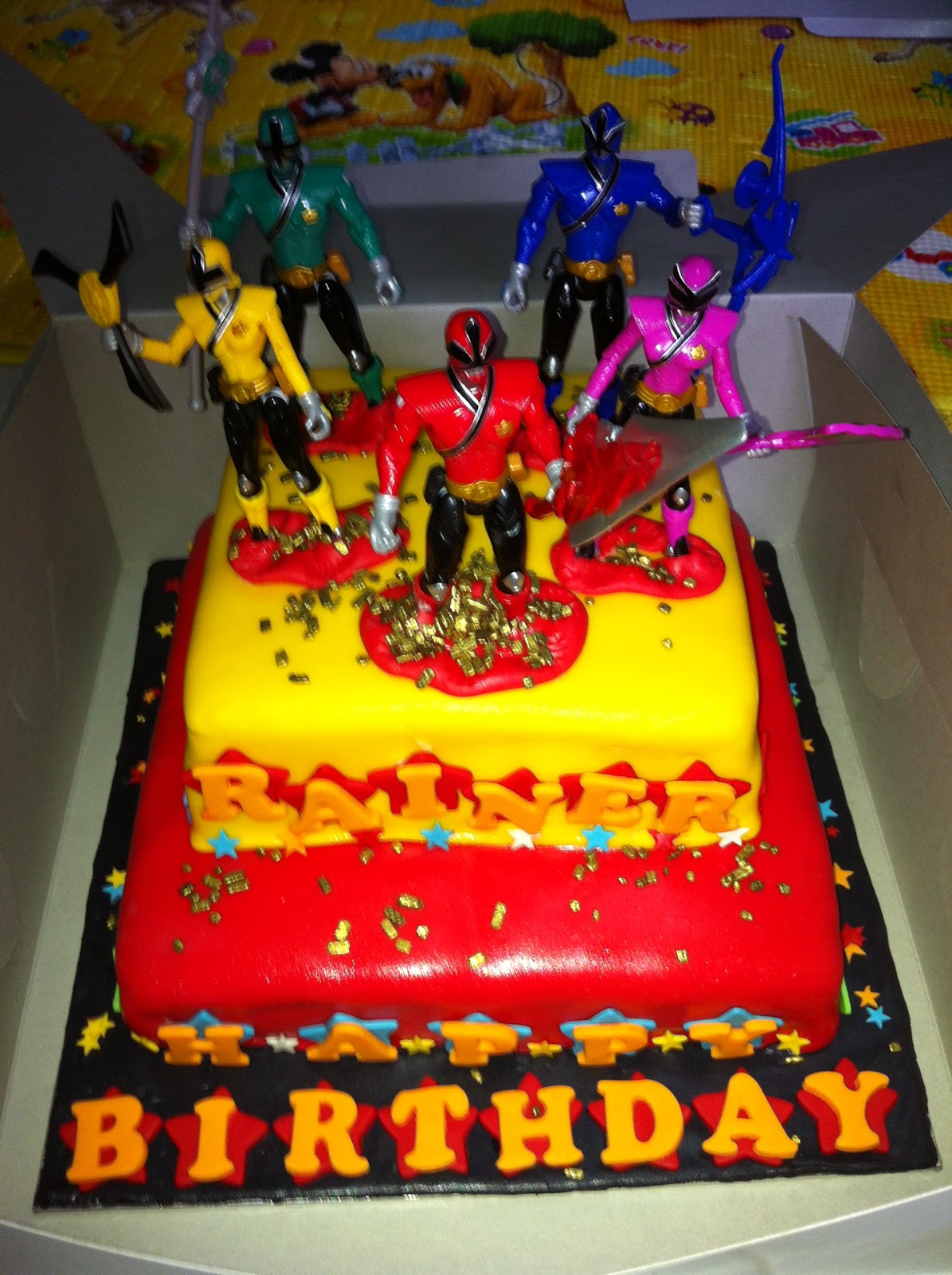 Sofia Cakes Power Rangers Samurai Tiered Cake